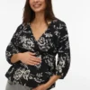 Top mit V-Ausschnitt in Regular-Fit