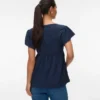 Top mit V-Ausschnitt in Regular-Fit