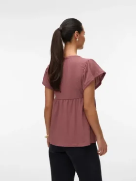 Top mit V-Ausschnitt in Regular-Fit
