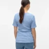 Top mit V-Ausschnitt in Regular-Fit