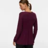 Top mit V-Ausschnitt in Regular-Fit