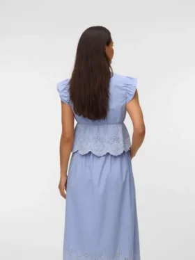 Top mit V-Ausschnitt in Regular-Fit