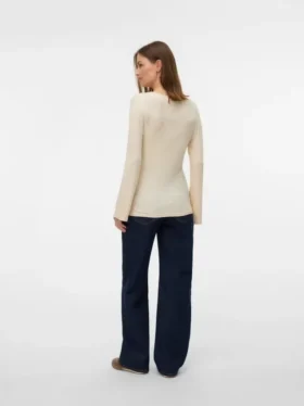 Top mit V-Ausschnitt in Regular-Fit