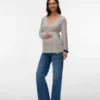 Top mit V-Ausschnitt in Regular-Fit