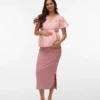 Top mit V-Ausschnitt in Regular-Fit