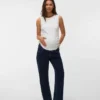 Top mit V-Ausschnitt in Regular-Fit