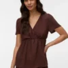 Top mit V-Ausschnitt in Regular-Fit