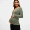 Top mit V-Ausschnitt in Regular-Fit