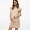 Top mit V-Ausschnitt in Regular-Fit