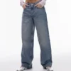 Topshop Jeans mit niedriger Taille und lockerer Passform