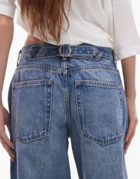 Topshop Jeans mit niedriger Taille und lockerer Passform
