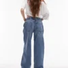 Topshop Jeans mit niedriger Taille und lockerer Passform