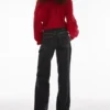 Topshop-Jeans mit tiefem Bund und weitem Bein