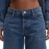 Topshop-Jeans mit tiefem Bund und weitem Bein