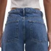 Topshop-Jeans mit tiefem Bund und weitem Bein