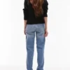Topshop Mid Rise Straight Fit Jeans