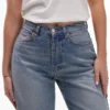 Topshop Mid Rise Straight Fit Jeans