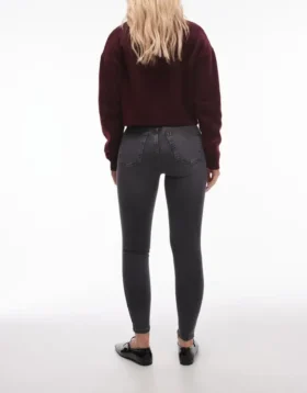 Topshop Skinny-Fit-Jeans mit hoher Taille