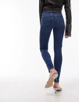 Topshop Skinny-Fit-Jeans mit hoher Taille
