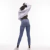 Topshop Skinny-Fit-Jeans mit hoher Taille