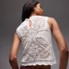 Topshop Strick-Tanktop «Stitchy» mit Wellenrand
