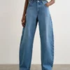 Tsalma High Rise Barrel Fit Jeans