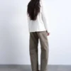 Tsbarrel Jeans mit hoher Taille und Barrel-Fit