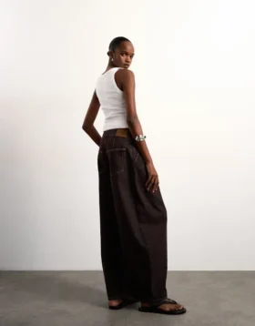 Tsbelle Mid Rise Barrel Fit Jeans