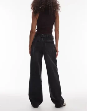 Tscinch Jeans mit niedriger Leibhöhe und weitem Bein