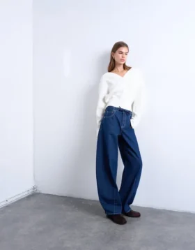 Tselodie Barrel-Fit-Jeans