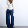 Tselodie Barrel-Fit-Jeans
