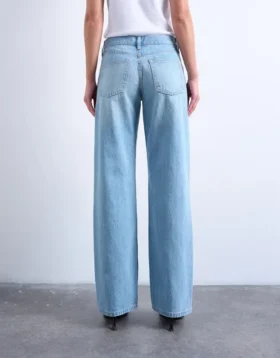 Tsember Jeans mit niedriger Leibhöhe und weitem Bein