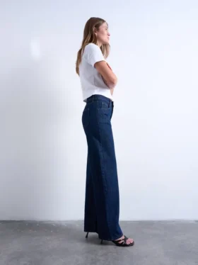 Tsember Jeans mit niedriger Leibhöhe und weitem Bein