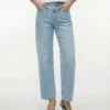 Tsember Jeans mit niedriger Leibhöhe und weitem Bein