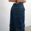 Tseva Jeans mit mittlerer Leibhöhe und weitem Bein