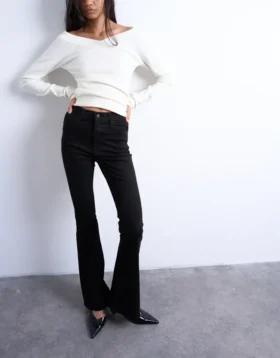 Tsjamie High-Rise-Jeans mit ausgestelltem Schnitt