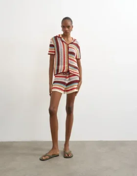 Tskaia Strick-Shorts