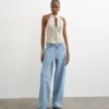 Tslowrie Jeans mit niedriger Leibhöhe und lockerer Passform