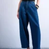 Tsmari Jeans mit hoher Leibhöhe und weitem Bein
