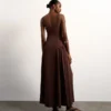 Tssvea Midi-Kleid