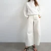 Tstilda Jeans mit mittlerer Leibhöhe und Barrel-Fit