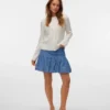 Vmadine kurzer Rock mit hoher Taille als Shorts