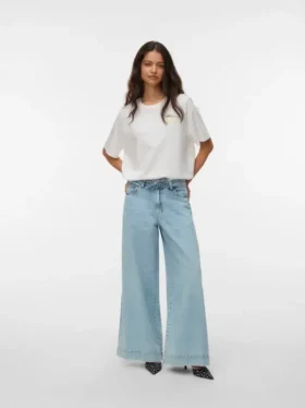 Vmaisa Jeans mit mittlerer Leibhöhe und weitem Bein