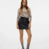 Vmalva kurzer Rock mit hoher Taille als Shorts