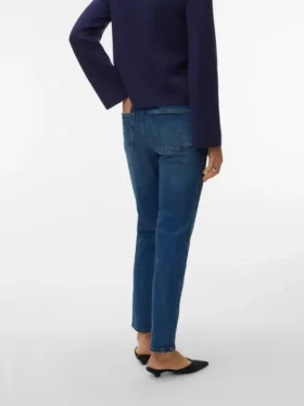 Vmamara Mid-Rise-Jeans in gerader Passform