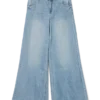 Vmannet Jeans mit mittlerer Leibhöhe und weitem Bein