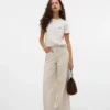Vmannet Jeans mit mittlerer Leibhöhe und weitem Bein