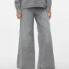 Vmannet Jeans mit mittlerer Taillenhöhe und weitem Bein