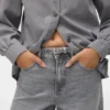 Vmannet Jeans mit mittlerer Taillenhöhe und weitem Bein