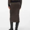 Vmaria langer Rock mit hoher Taille